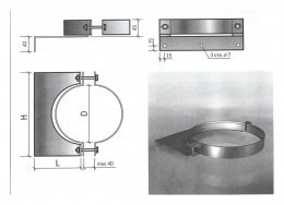 Крепление стеновое КС D 250
